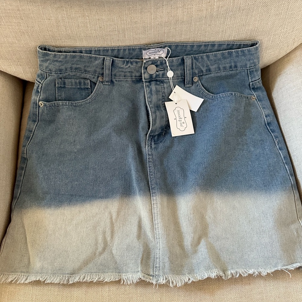 Mud Pie blue Jean skirt